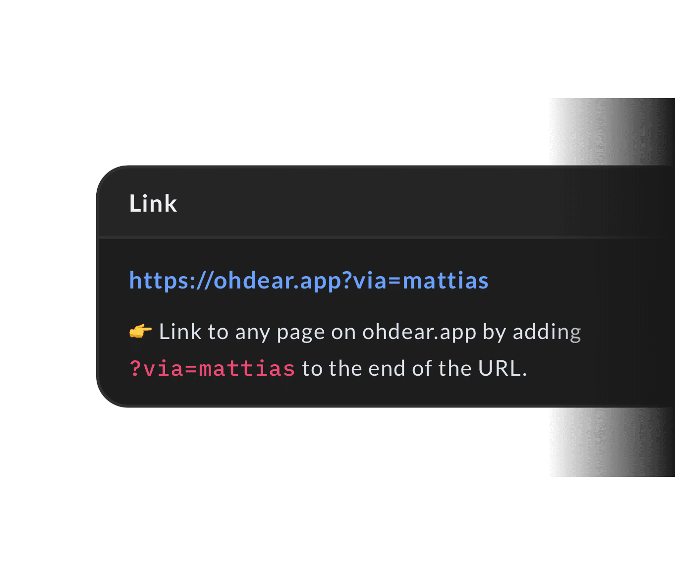 Unique affiliate link