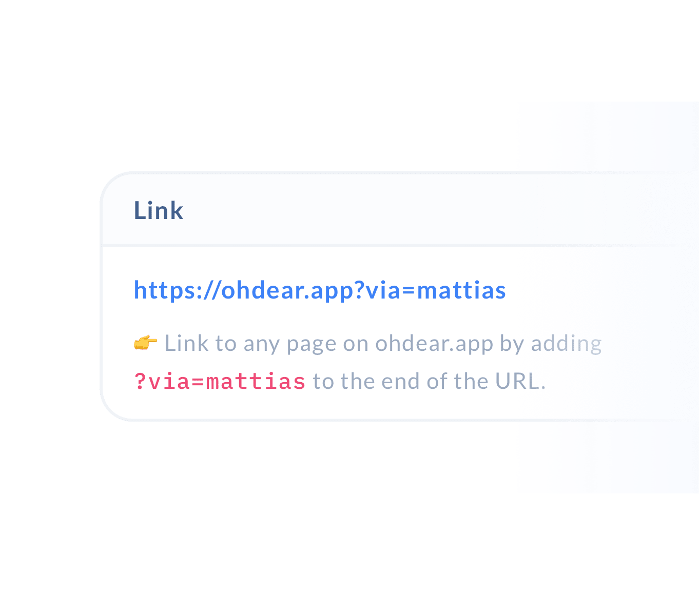 Unique affiliate link