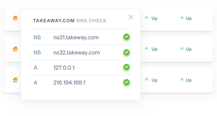 DNS dropdown