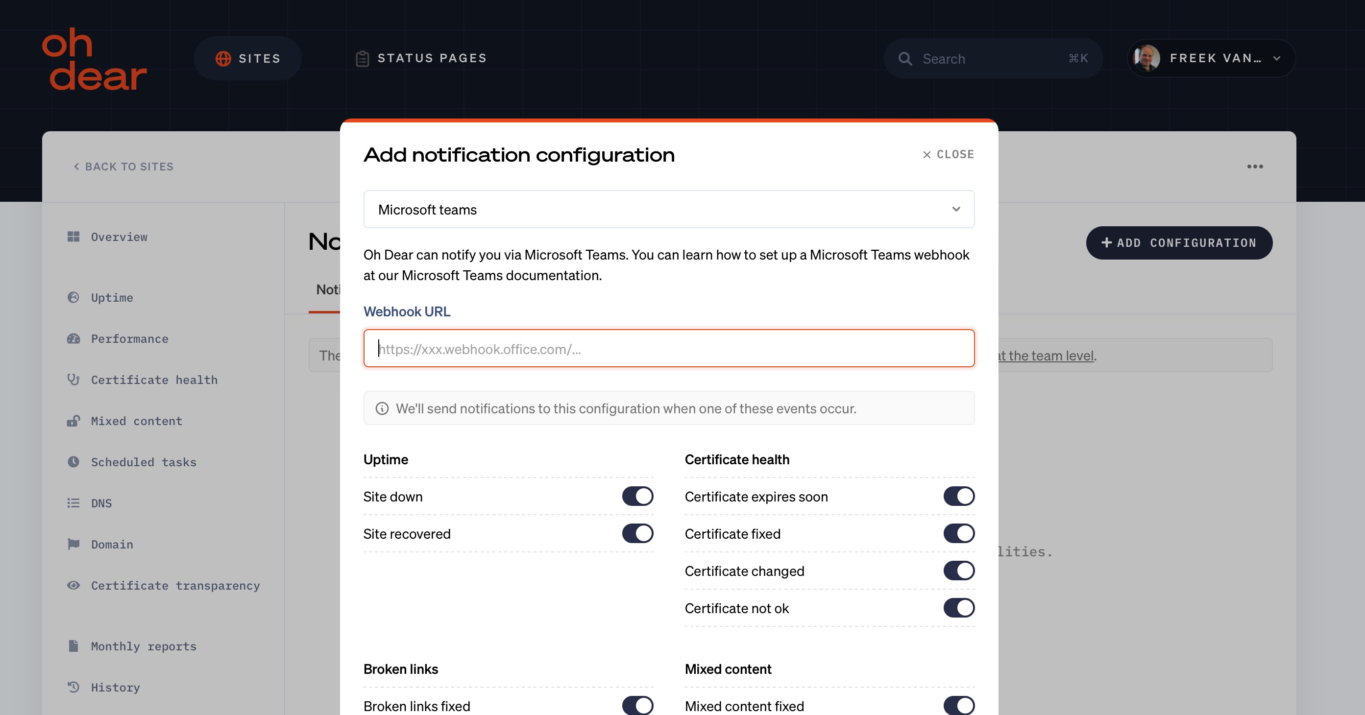 Oh Dear Microsoft Teams settings