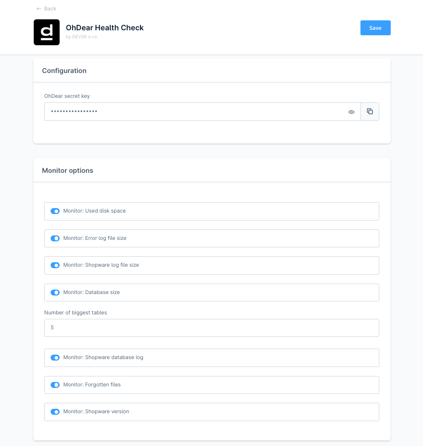 Shopware Health Check