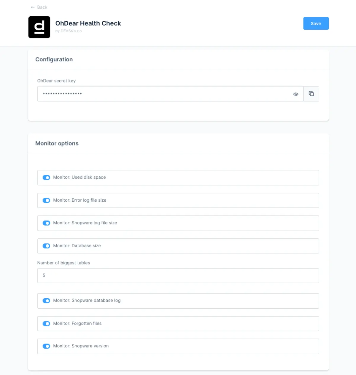 Shopware Health Check