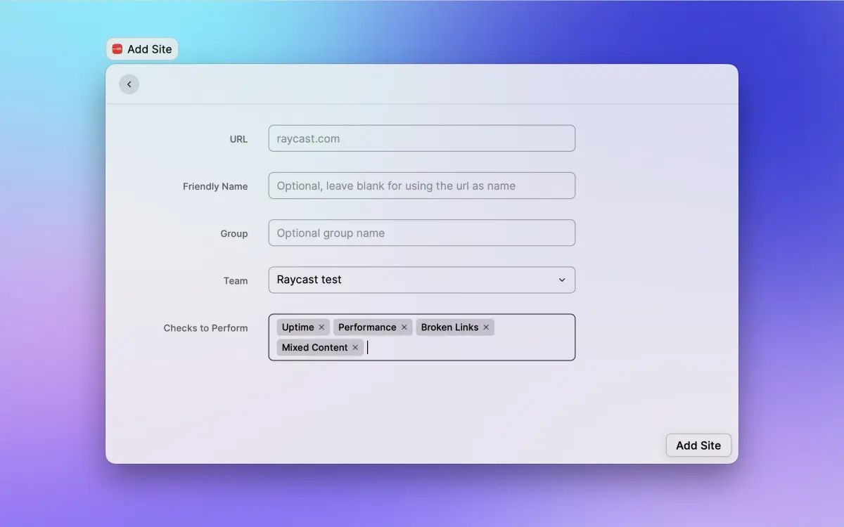 Raycast Extension