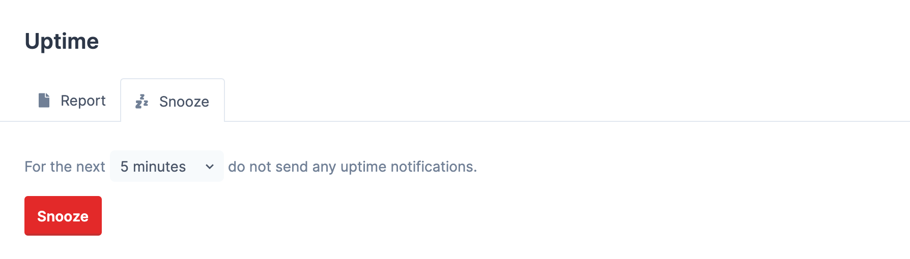 Snoozing notifications